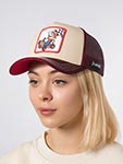 Бейсболка CAPSLAB арт. CL/SMK2/1/CAS/VIC2 Super Mario Mario (кремовый / бордовый)